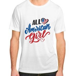 All American Girl | 4th Of July Family Outfits Adult ChromaSoft Performance T-Shirt