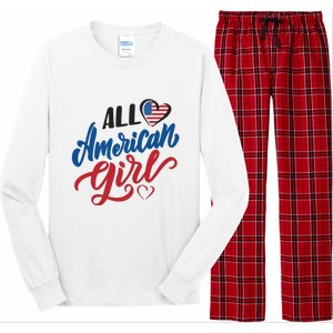 All American Girl | 4th Of July Family Outfits Long Sleeve Pajama Set