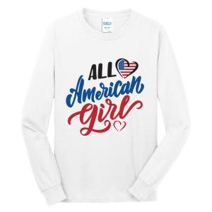 All American Girl | 4th Of July Family Outfits Tall Long Sleeve T-Shirt