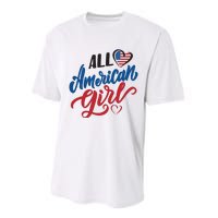 All American Girl | 4th Of July Family Outfits Performance Sprint T-Shirt