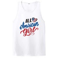 All American Girl | 4th Of July Family Outfits PosiCharge Competitor Tank