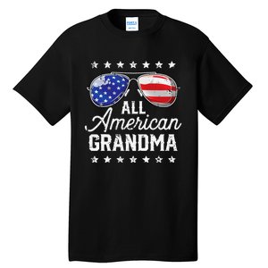 All American Grandma 4th of July Family Matching Sunglasses Tall T-Shirt