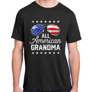 All American Grandma 4th of July Family Matching Sunglasses Adult ChromaSoft Performance T-Shirt