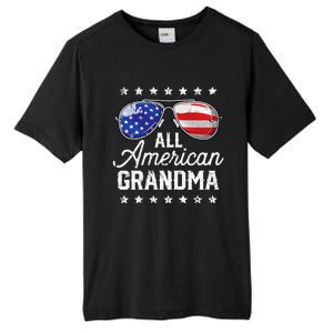 All American Grandma 4th of July Family Matching Sunglasses Tall Fusion ChromaSoft Performance T-Shirt