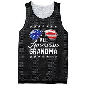 All American Grandma 4th of July Family Matching Sunglasses Mesh Reversible Basketball Jersey Tank