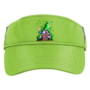 Autism Awareness Gnomes Shamrock St Patricks Day Funny Gift Adult Drive Performance Visor