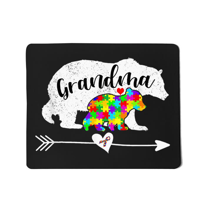 Autism Awareness Grandma Bear Support Autistic Adults Mousepad