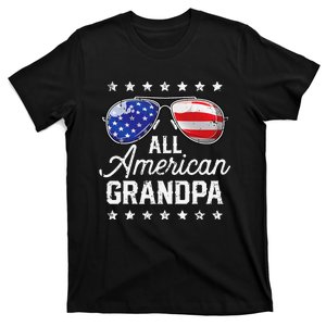 All American Grandpa 4th of July Family Matching Sunglasses T-Shirt