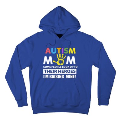 Autism Awareness Gift Utism Mom Raising Their Heroes Cute Gift Hoodie