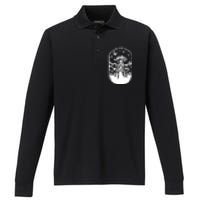 Alien Astronomy Get In Loser Ufo Alien Performance Long Sleeve Polo