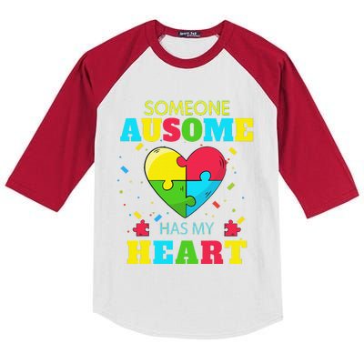 Autism Awareness Gift For Autism Spectrum Disorder Kids Colorblock Raglan Jersey