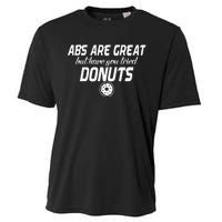 Abs Are Great But Have You Tried Donuts Funny Workout Cooling Performance Crew T-Shirt