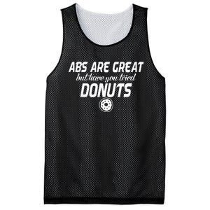 Abs Are Great But Have You Tried Donuts Funny Workout Mesh Reversible Basketball Jersey Tank