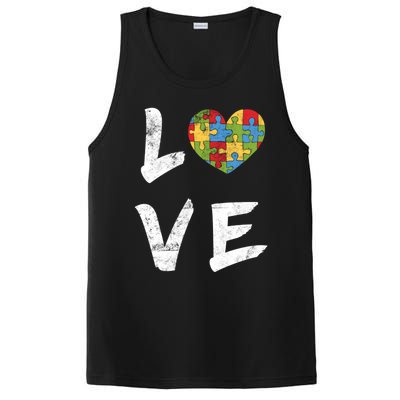 Autism Awareness Great Gift Autism Mom Autism Dad Great Gift Autism Love Gift PosiCharge Competitor Tank