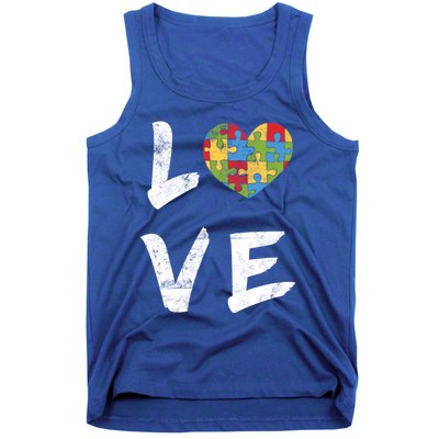 Autism Awareness Great Gift Autism Mom Autism Dad Great Gift Autism Love Gift Tank Top