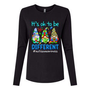 Autism Awareness Gnomes Its Ok To Be Different Womens Cotton Relaxed Long Sleeve T-Shirt