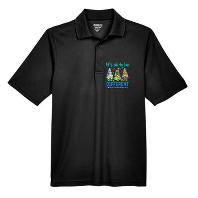 Autism Awareness Gnomes Its Ok To Be Different Men's Origin Performance Pique Polo