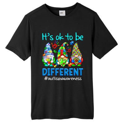 Autism Awareness Gnomes Its Ok To Be Different Tall Fusion ChromaSoft Performance T-Shirt