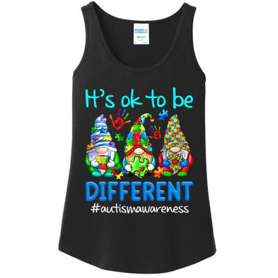 Autism Awareness Gnomes Its Ok To Be Different Ladies Essential Tank