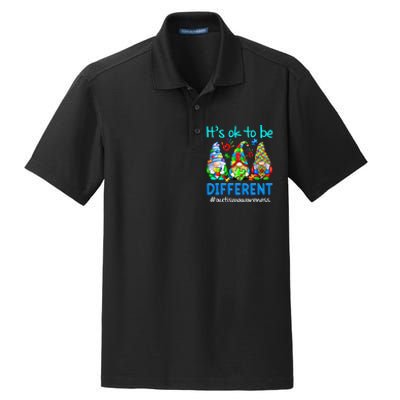 Autism Awareness Gnomes Its Ok To Be Different Dry Zone Grid Polo