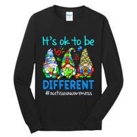 Autism Awareness Gnomes Its Ok To Be Different Tall Long Sleeve T-Shirt