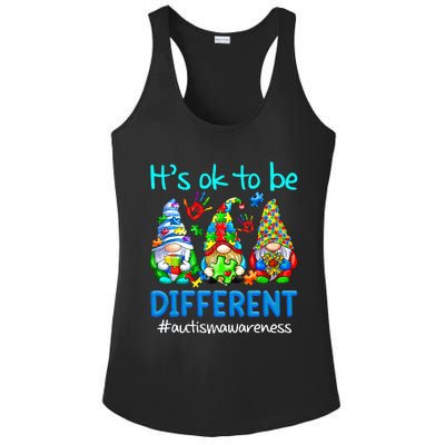 Autism Awareness Gnomes Its Ok To Be Different Ladies PosiCharge Competitor Racerback Tank