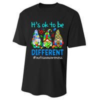 Autism Awareness Gnomes Its Ok To Be Different Performance Sprint T-Shirt