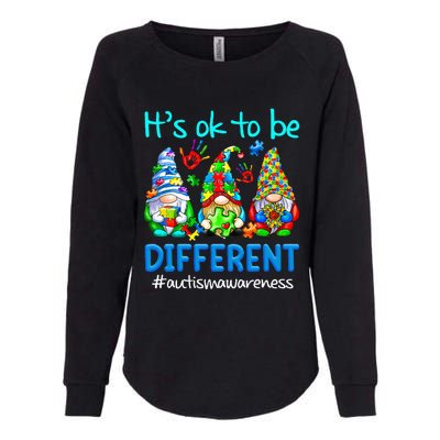 Autism Awareness Gnomes Its Ok To Be Different Womens California Wash Sweatshirt