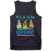 Autism Awareness Gnomes Its Ok To Be Different Tank Top