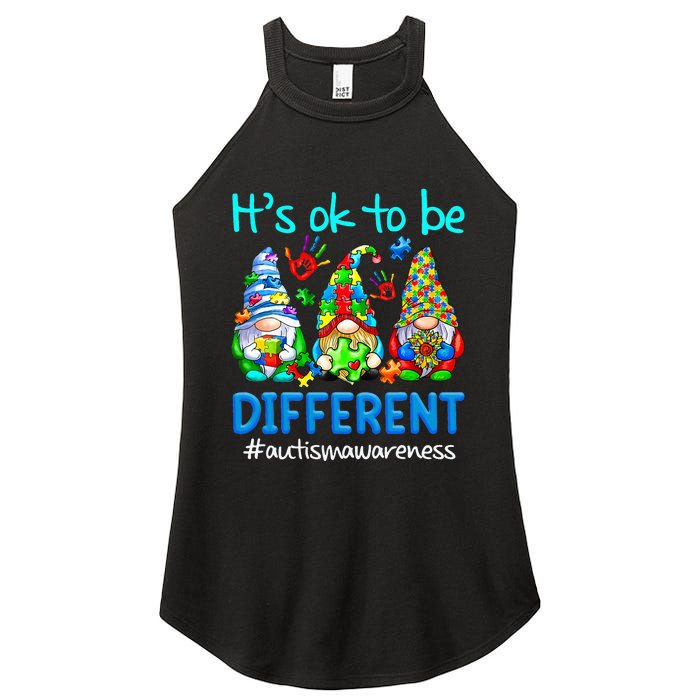 Autism Awareness Gnomes Its Ok To Be Different Women's Perfect Tri Rocker Tank