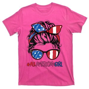 All American Girls 4th Of July Bleached Shirts Daughter USA T-Shirt