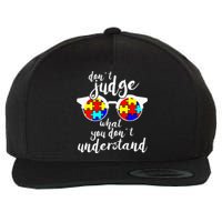 Autism Awareness Gift Design For Autistic Awareness Wool Snapback Cap