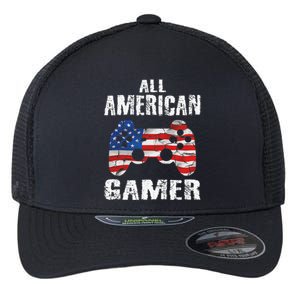 All American Gamer 4th Of July Video Games Flexfit Unipanel Trucker Cap