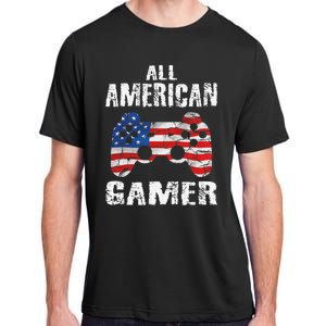 All American Gamer 4th Of July Video Games Adult ChromaSoft Performance T-Shirt