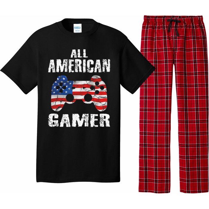 All American Gamer 4th Of July Video Games Pajama Set