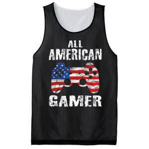 All American Gamer 4th Of July Video Games Mesh Reversible Basketball Jersey Tank