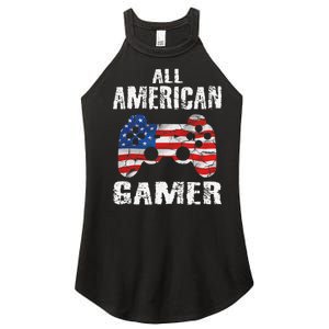 All American Gamer 4th Of July Video Games Women's Perfect Tri Rocker Tank