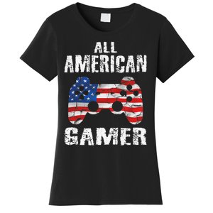 All American Gamer 4th Of July Video Games Women's T-Shirt