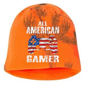 All American Gamer 4th Of July Video Games Kati - Camo Knit Beanie