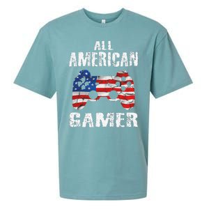 All American Gamer 4th Of July Video Games Sueded Cloud Jersey T-Shirt