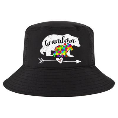 Autism Awareness Grandma Bear Support Autistic Adults Cool Comfort Performance Bucket Hat