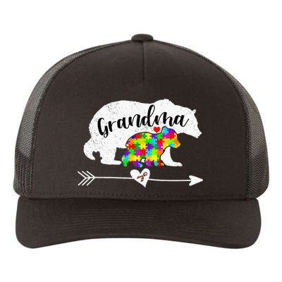 Autism Awareness Grandma Bear Support Autistic Adults Yupoong Adult 5-Panel Trucker Hat