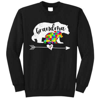 Autism Awareness Grandma Bear Support Autistic Adults Sweatshirt