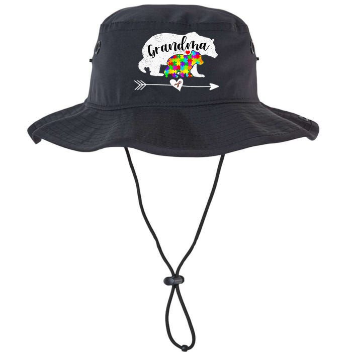 Autism Awareness Grandma Bear Support Autistic Adults Legacy Cool Fit Booney Bucket Hat