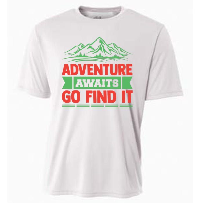 Adventure Awaits Go Find It Cooling Performance Crew T-Shirt