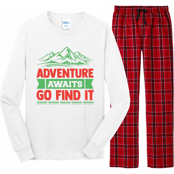 Adventure Awaits Go Find It Long Sleeve Pajama Set