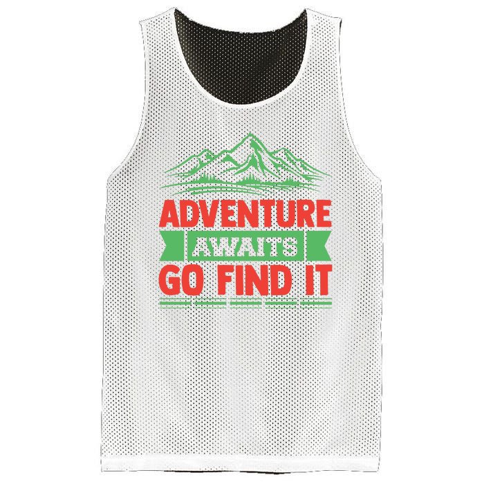 Adventure Awaits Go Find It Mesh Reversible Basketball Jersey Tank