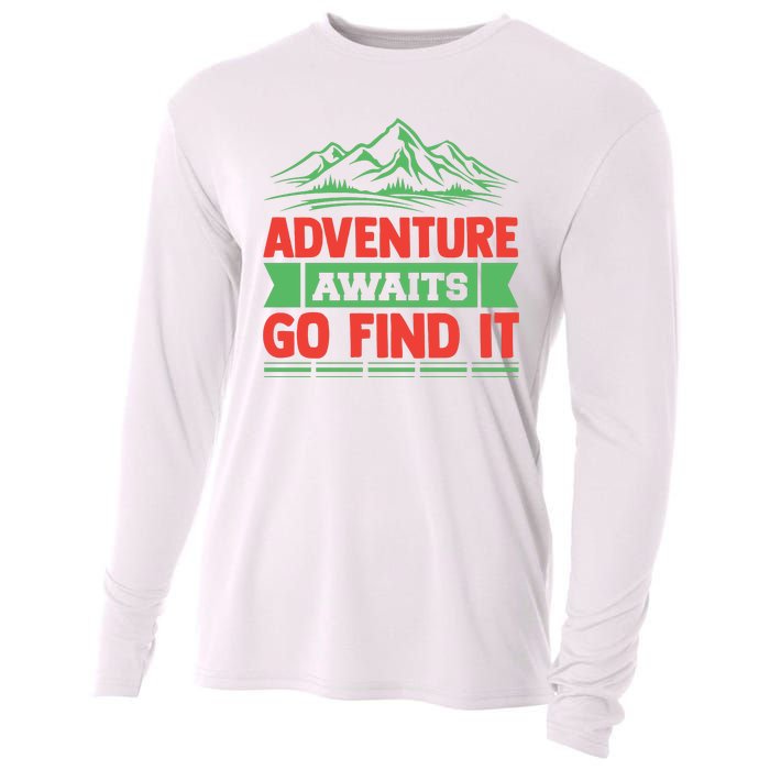 Adventure Awaits Go Find It Cooling Performance Long Sleeve Crew