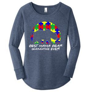 Autism Awareness Gift For Best Mama Bear Mom In Quarantine Gift Women's Perfect Tri Tunic Long Sleeve Shirt