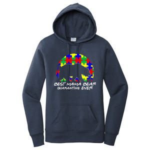 Autism Awareness Gift For Best Mama Bear Mom In Quarantine Gift Women's Pullover Hoodie